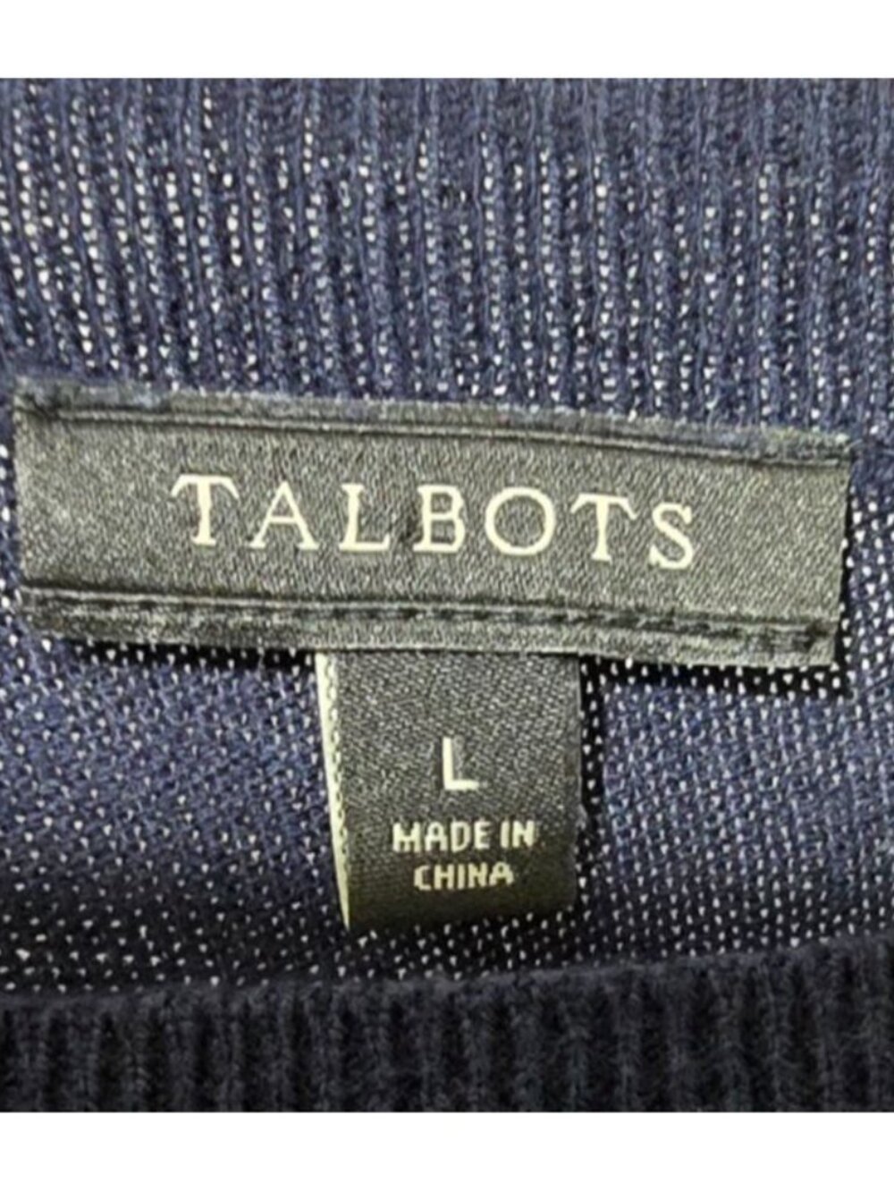 Talbots Sweater Large Blue Seahorse Nautical 3/4 Sleeve Beach Pullover Stretch - Picture 3 of 9